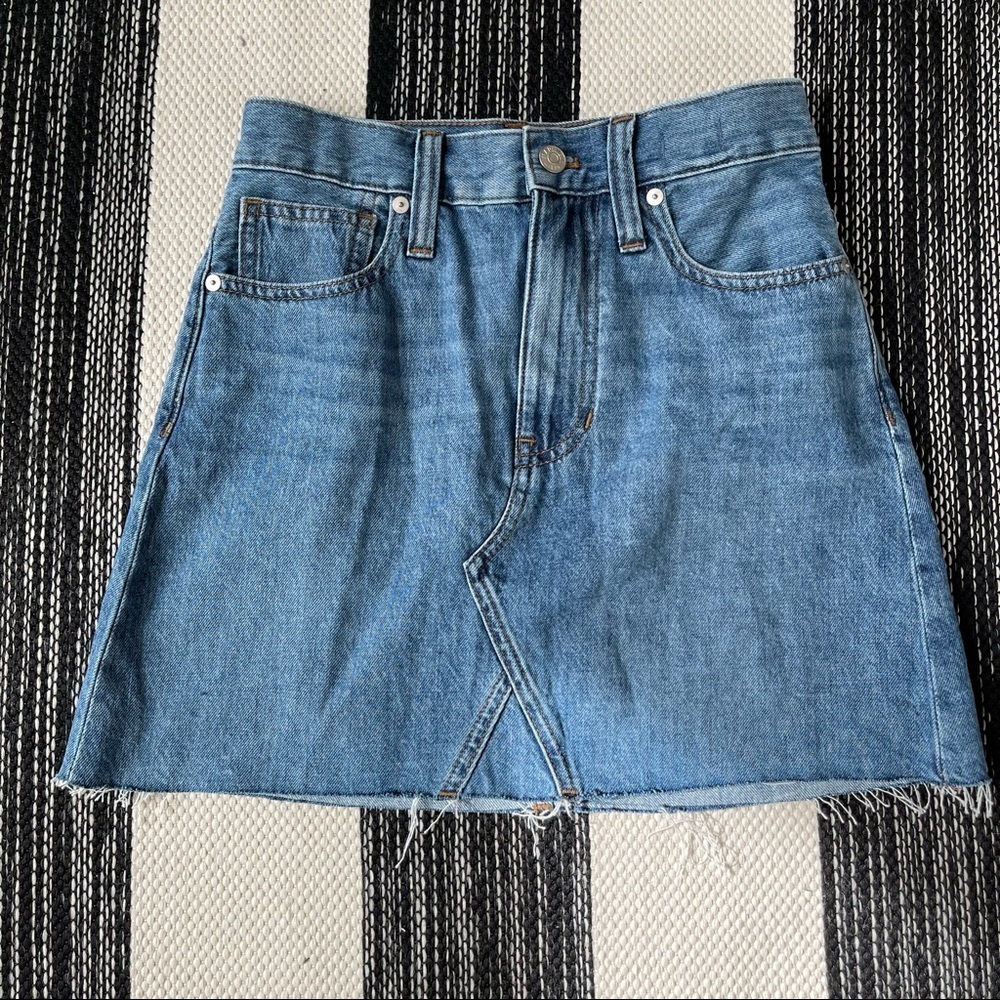 Madewell Rigid Denim A-Line Jean‎ Skirts Size: 24 NWT